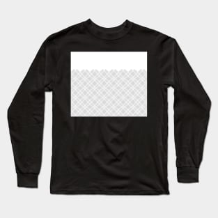 Zigzag geometric pattern - gray and white. Long Sleeve T-Shirt